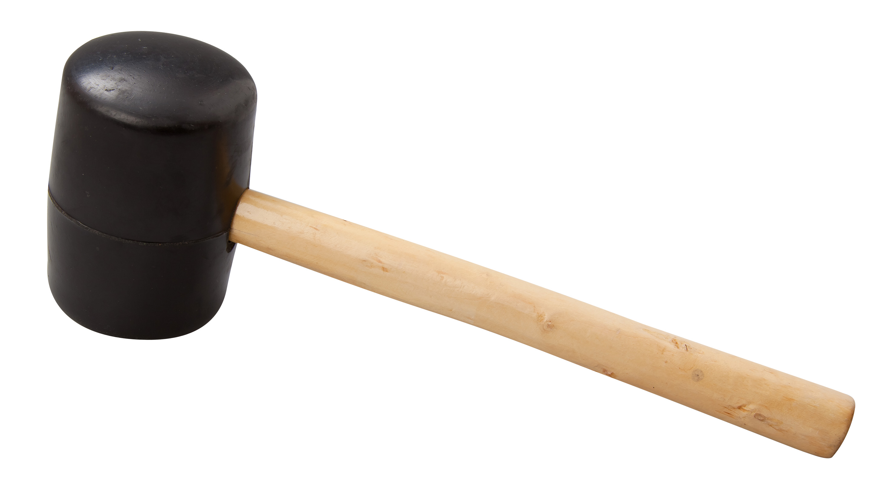 32OZ RUBBER MALLET (WOODEN HANDLE)