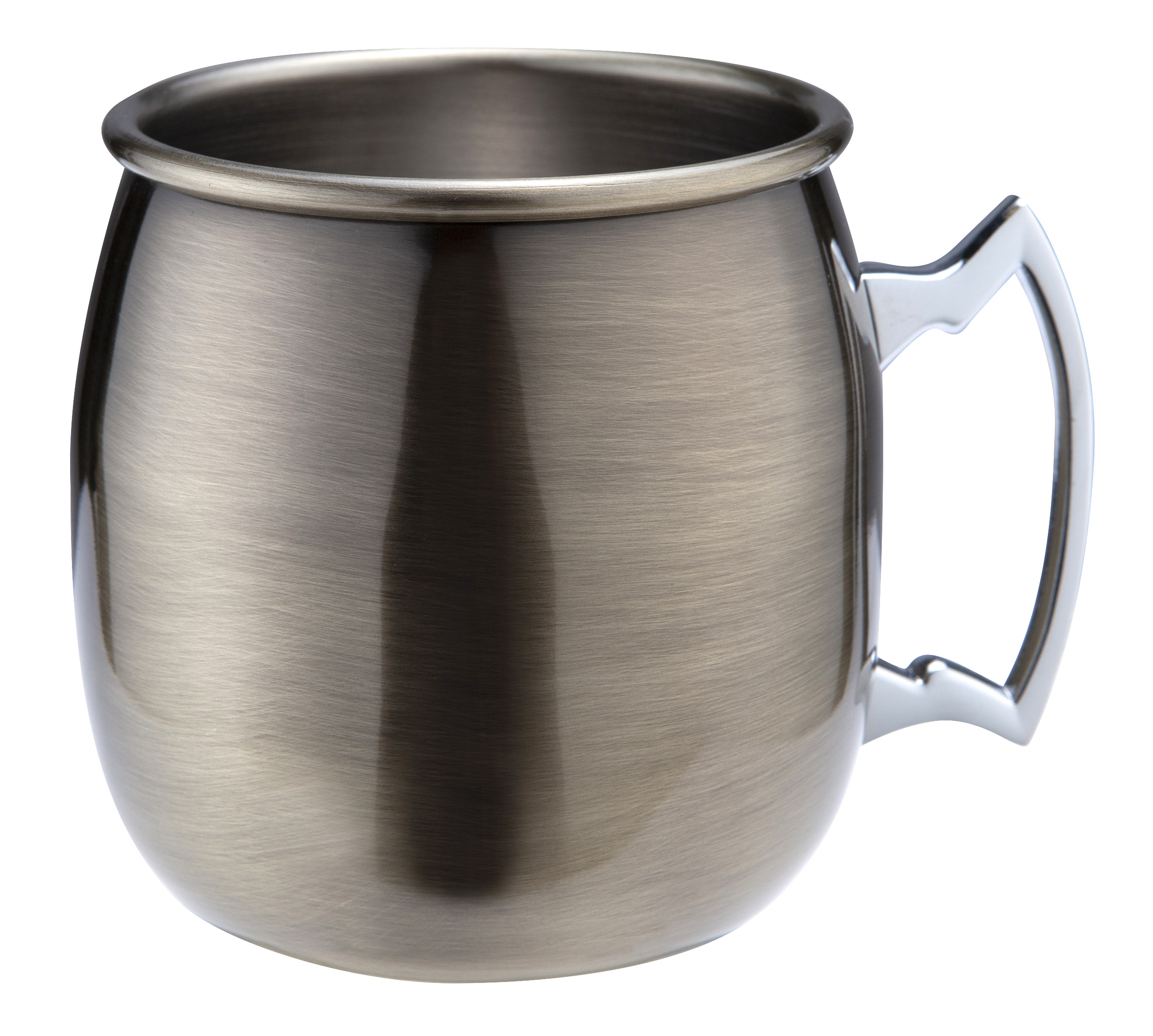 ANTIQUE BRASS PLATED CURVED MOSCOW MULE