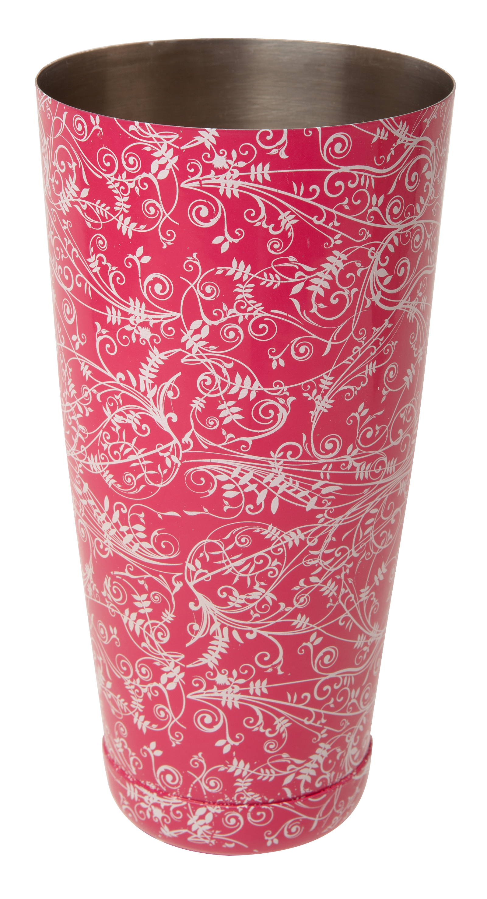 28 FL OZ BOSTON CAN PINK FLORAL DESIGN