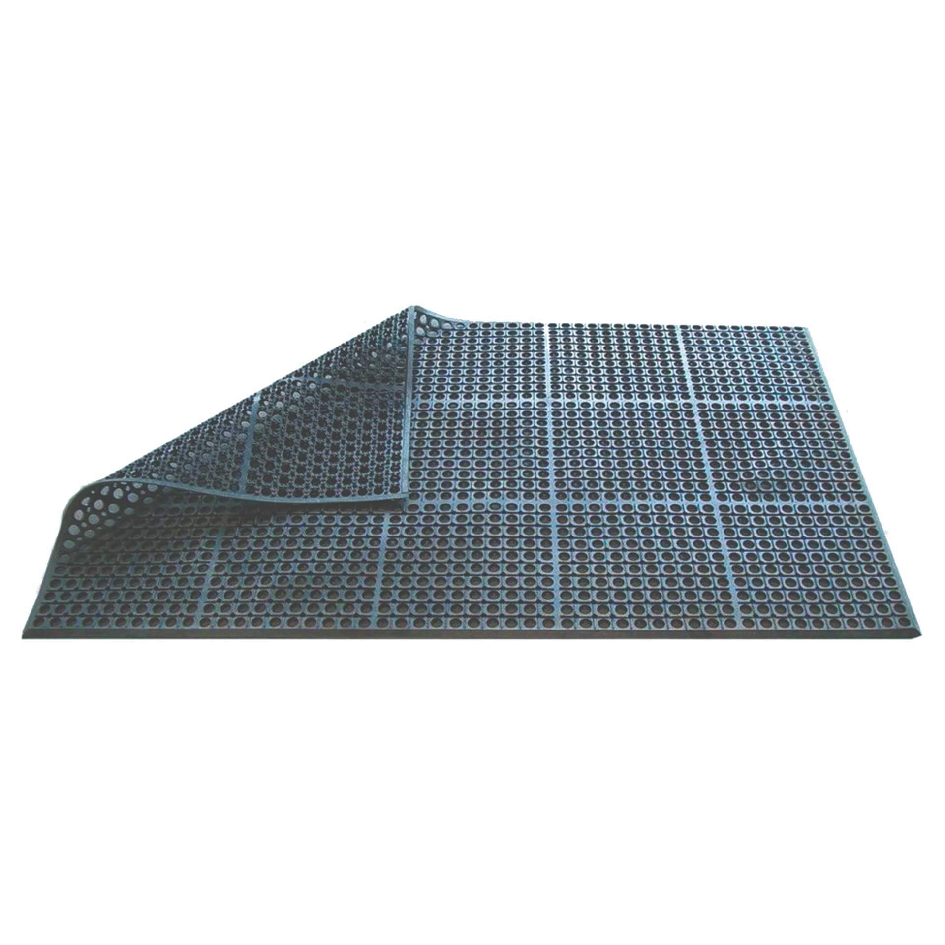 RUBBER FLOOR MAT BLACK 150 X 90 X 1.0CM