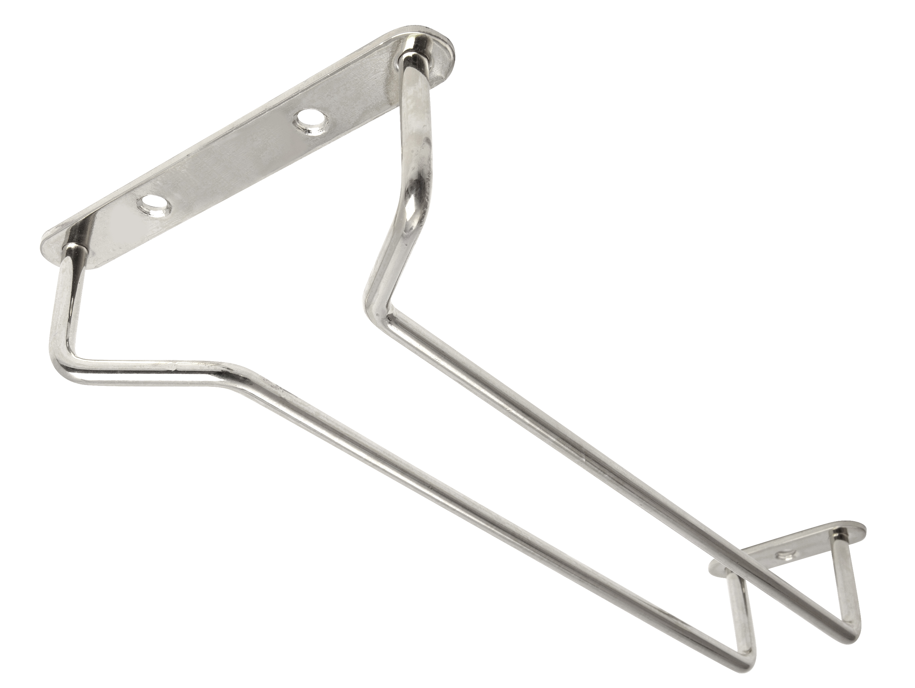 GLASS HANGER 10 CHROME C/W 3 SCREWS