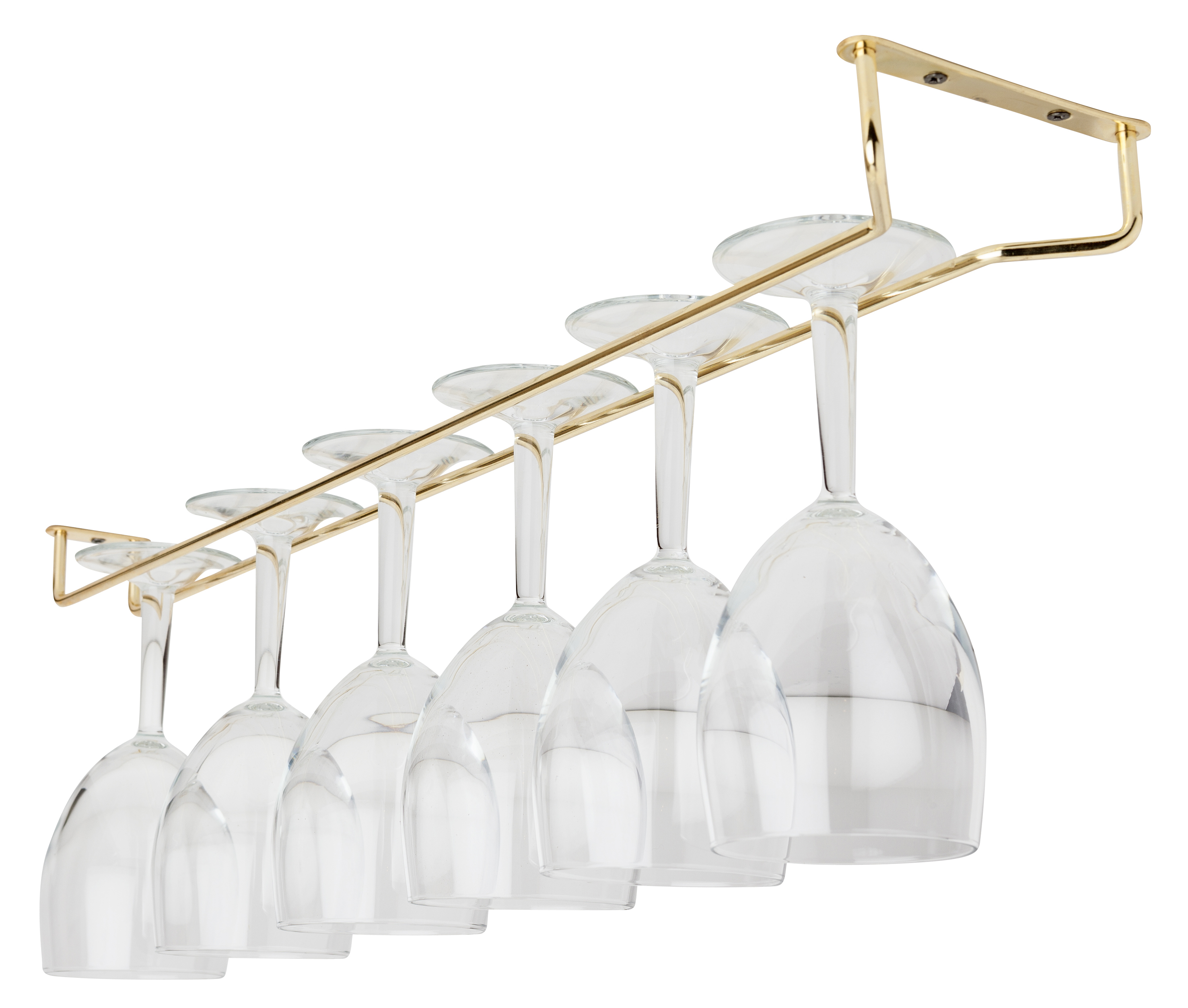 GLASS HANGER 24 BRASS C/W 3 SCREWS