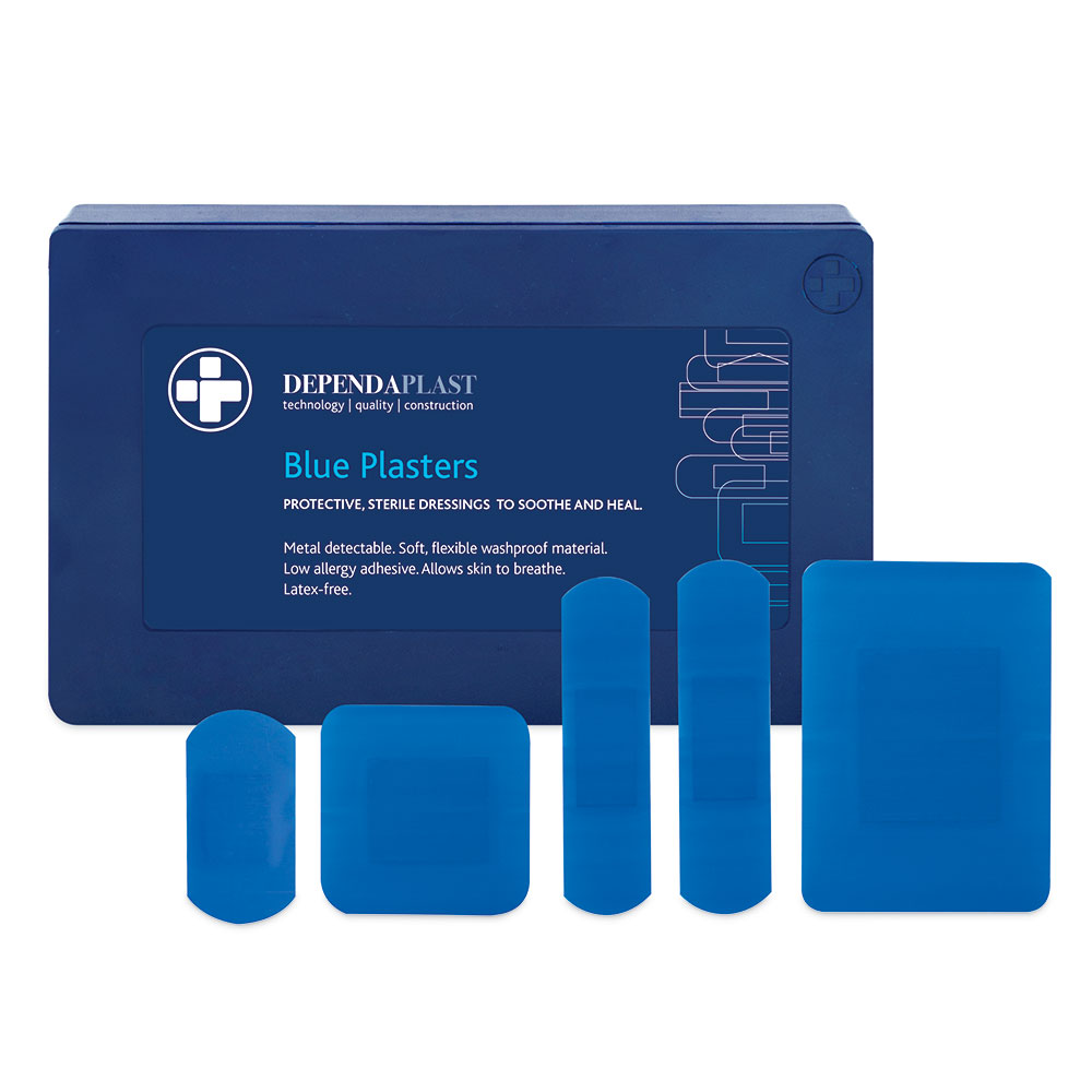 BLUE PLASTERS ASSORTED SIZES PACK OF 120