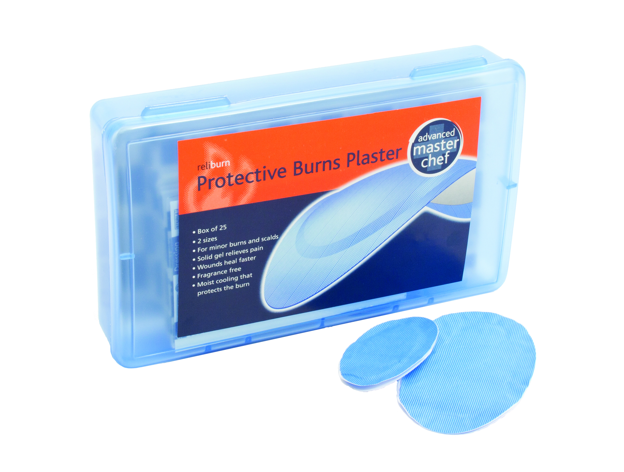 BLUE HYDROGEL BURNS PLASTERS BOX 25