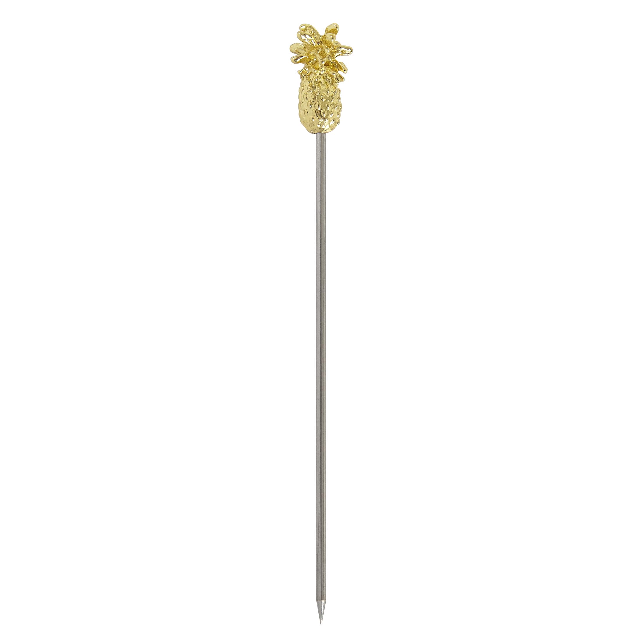 PINEAPPLE GARNISH PICK GOLD PLATED PK10
