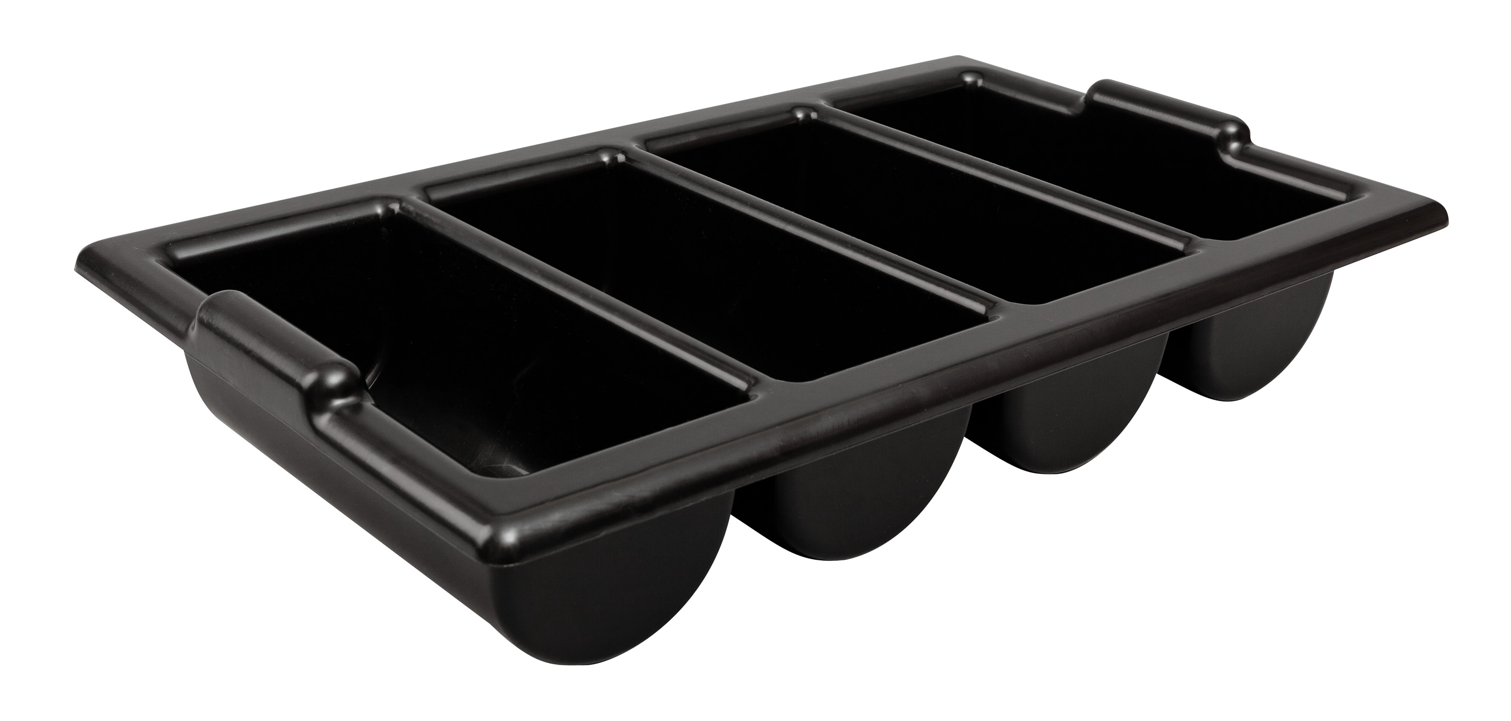 CUTLERY TRAY / BOX PLASTIC 13 X 21 BLACK