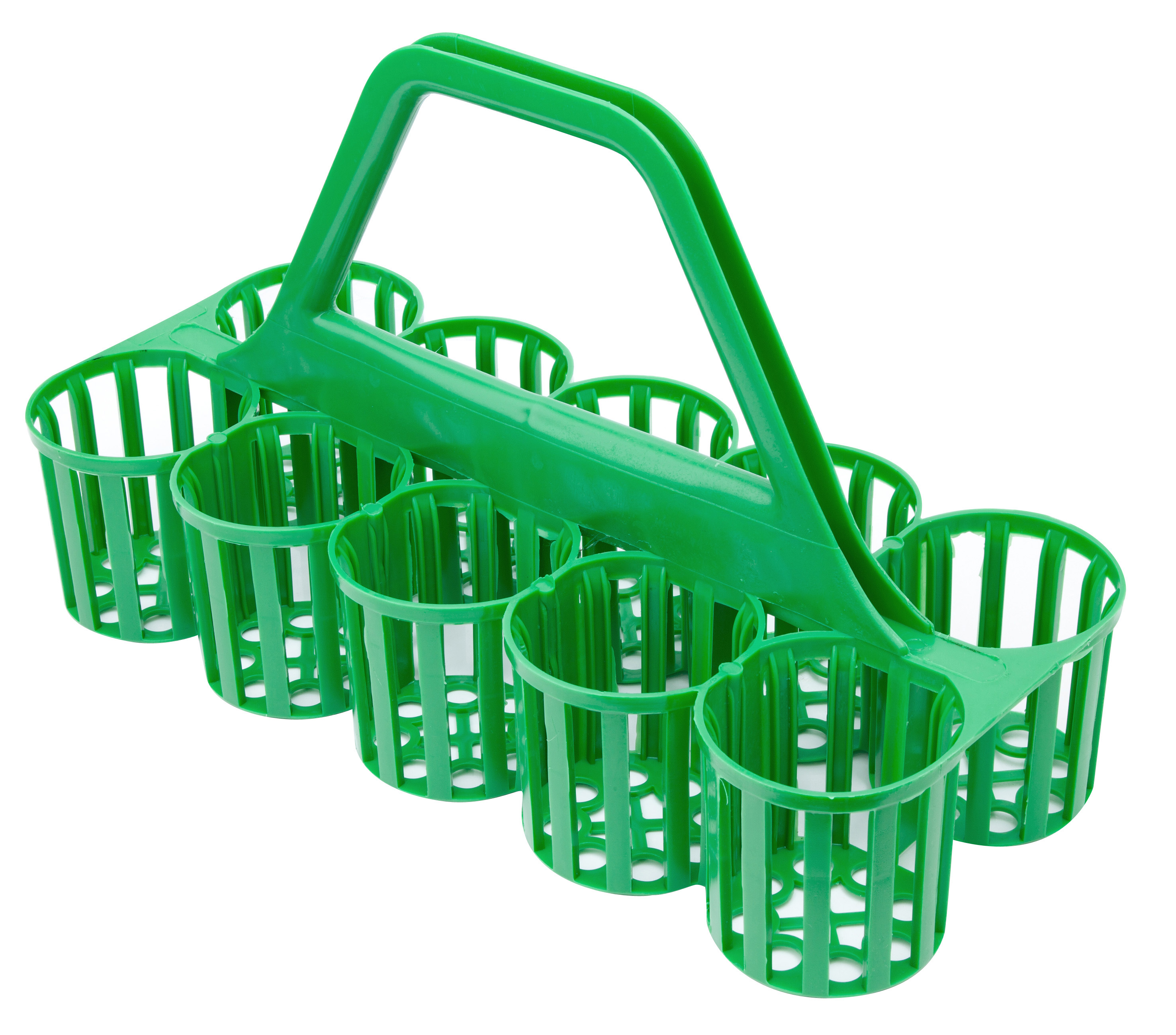 GLASS / BOTTLE CARRIER 10 POCKETS GREEN