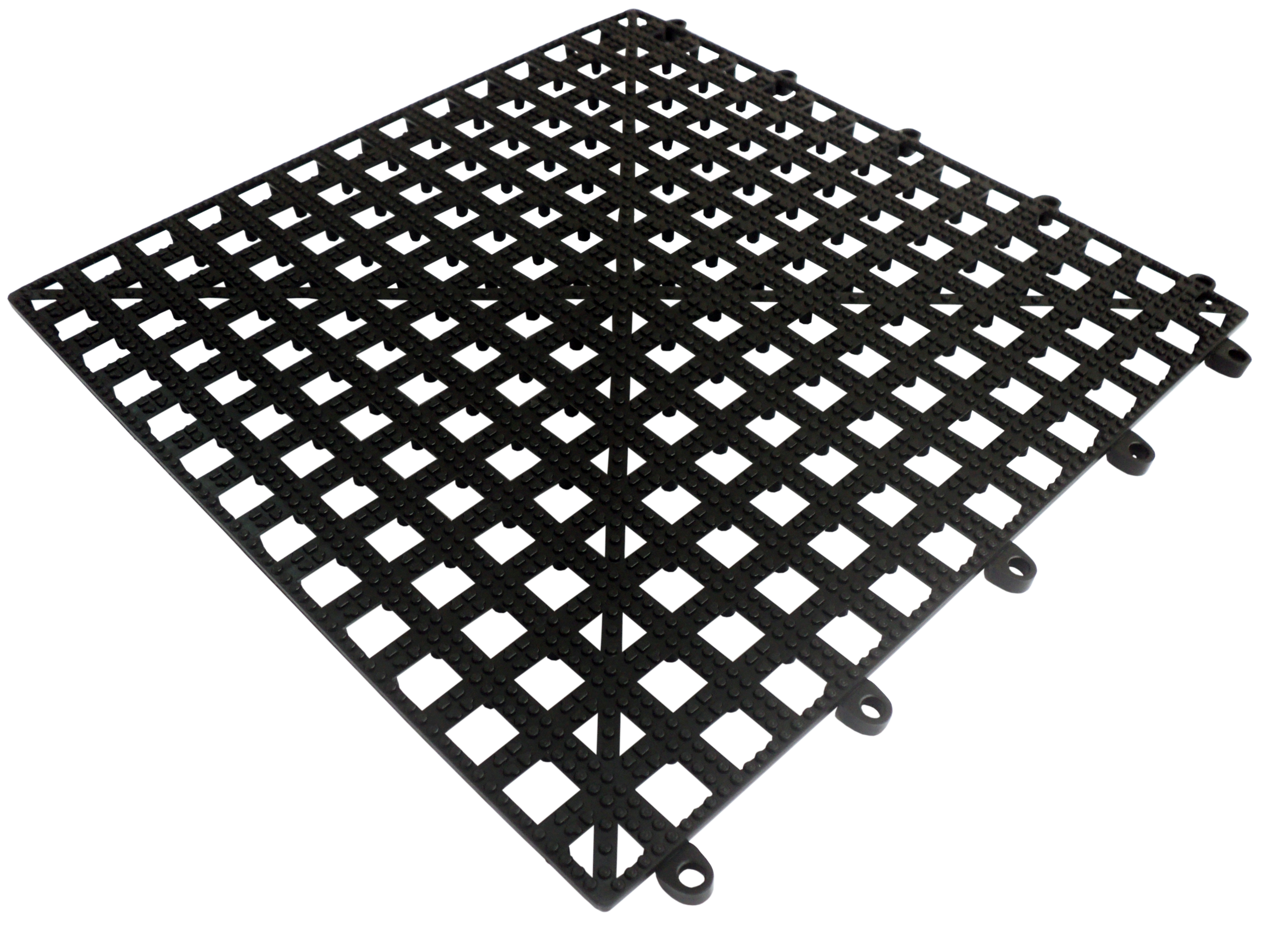 BAR SHELF TILE - BLACK 13 X 13