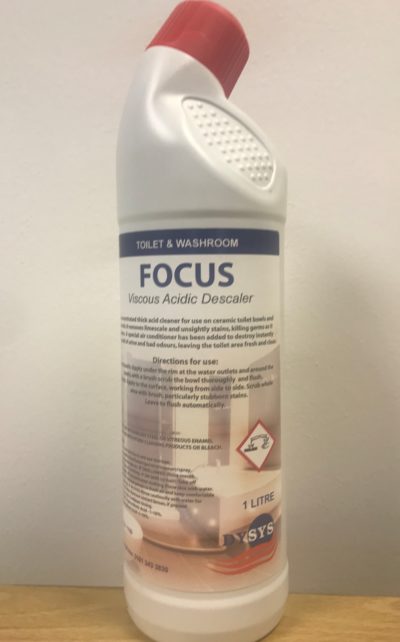 FOCUS ACIDIC TOILET CLEANER & DESCALER 1LTR