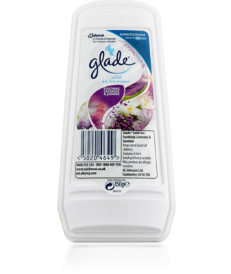 GLADE SOLID GEL AIR FRESHENER 150G PK 8