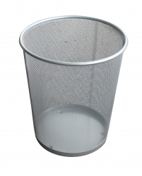 STEEL WASTEBASKET CIRCULAR 7 LITRE