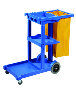 JANITORS CLEANING TROLLEY COMPLETE WITH