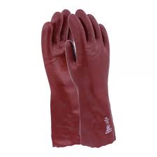 RED GAUNTLET GLOVES PAIR LARGE