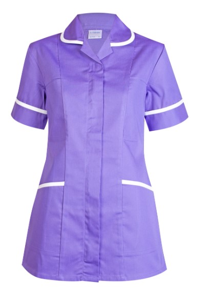 UC923 PURPLE LARGE LADIES HEAVYWEIGHT TUNIC