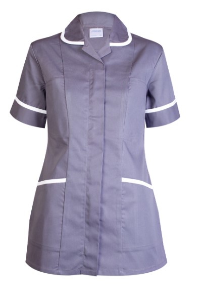 UC923 CONVOY GREY XL LADIES HEAVYWEIGHT TUNIC