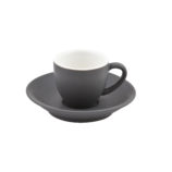INTORNO SAUCER FOR ESPRESSO CUP SLATE PK 6