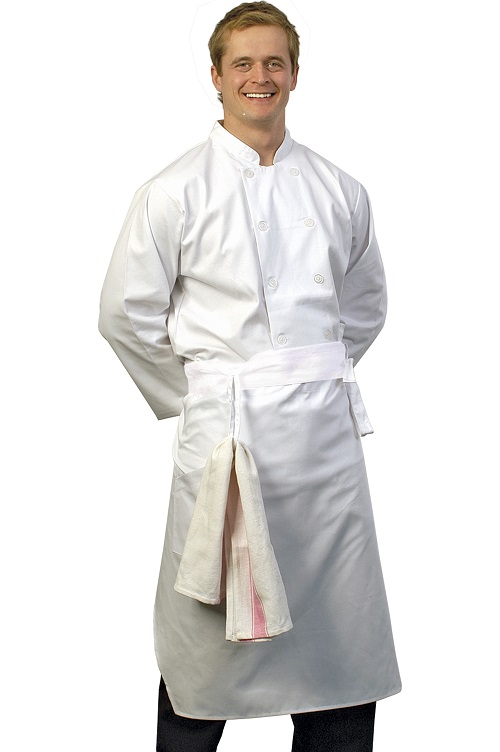EXEC CHEF APRON WHITE