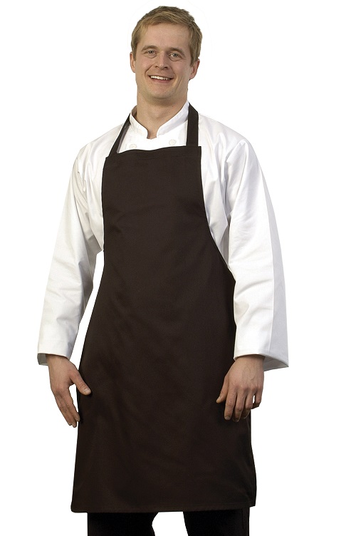 BLACK BIB APRON
