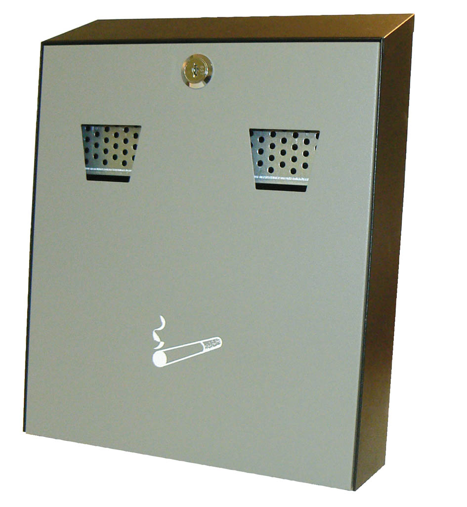 ASHBIN - POWDER COATED - WALL MOUNTED