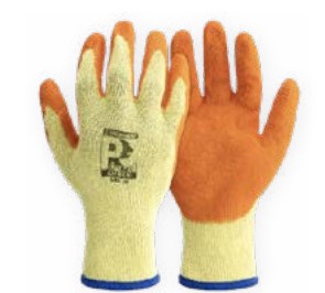 Pred Amber Orange Latex Gloves Each Size 9