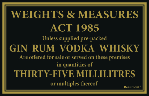 170X110MM 35ML WHISKY, GIN, VODKA, RUM