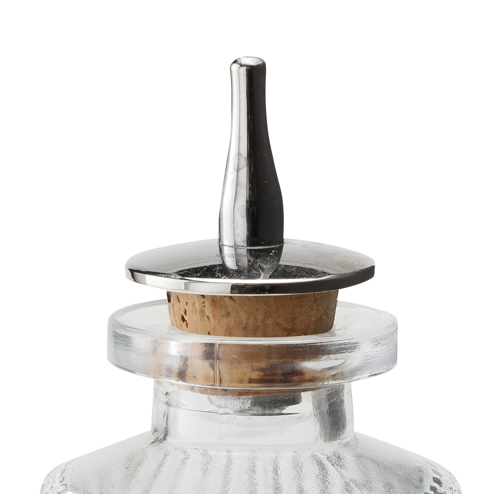 METAL SPOUT FOR BITTERS BOTTLE - SILVER