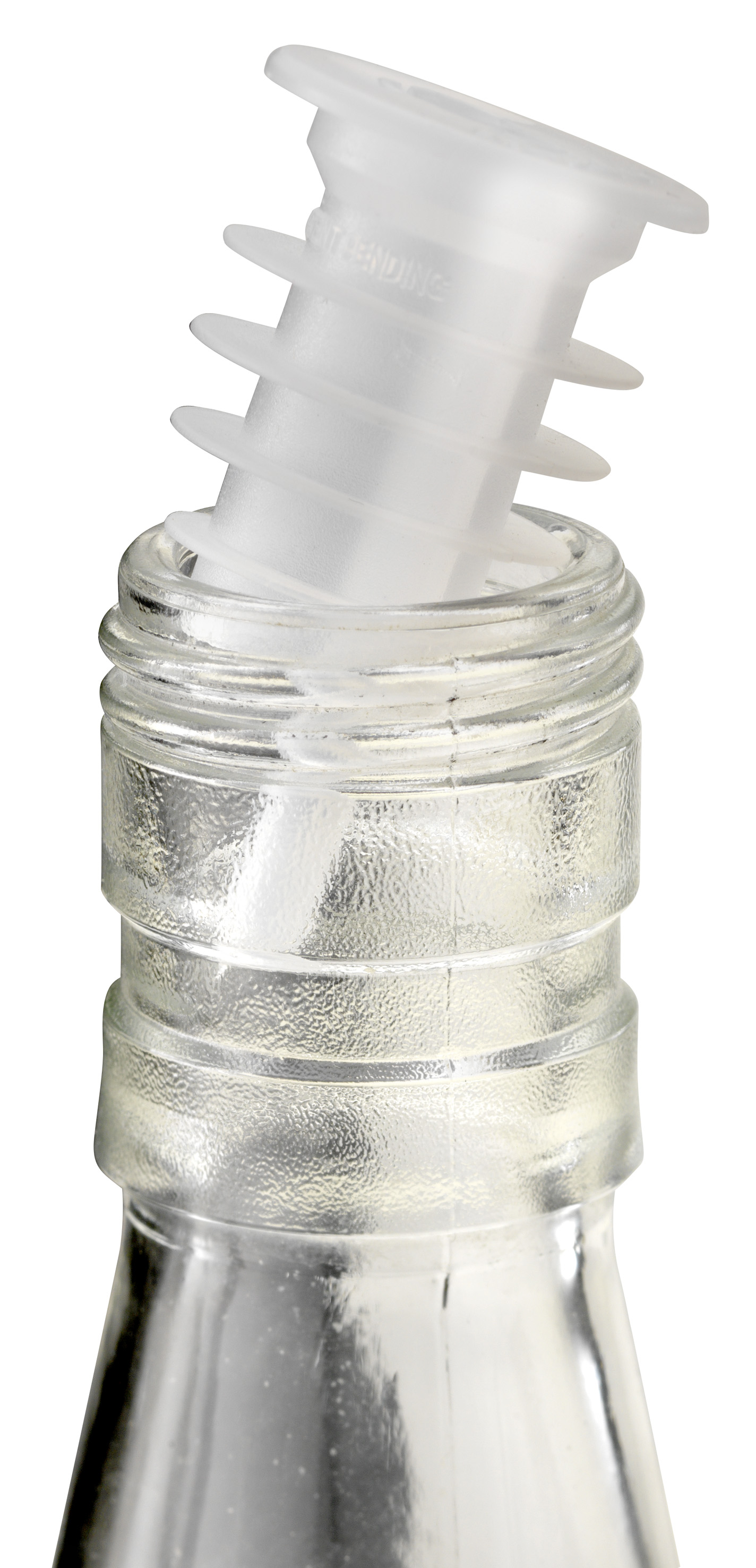 CAP ON POURER - CLEAR PK12