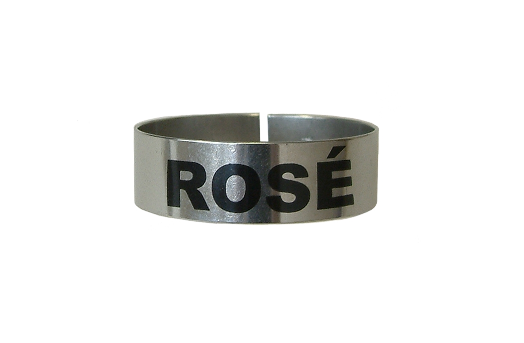 ST/STEEL LARGE THIMBLE I.D. CLIP - ROSE