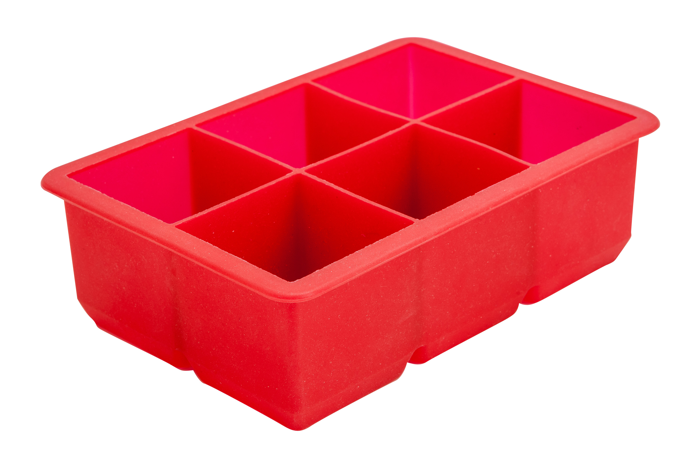 6 CAVITY SILICONE ICE CUBE MOULD 2 SQUAR