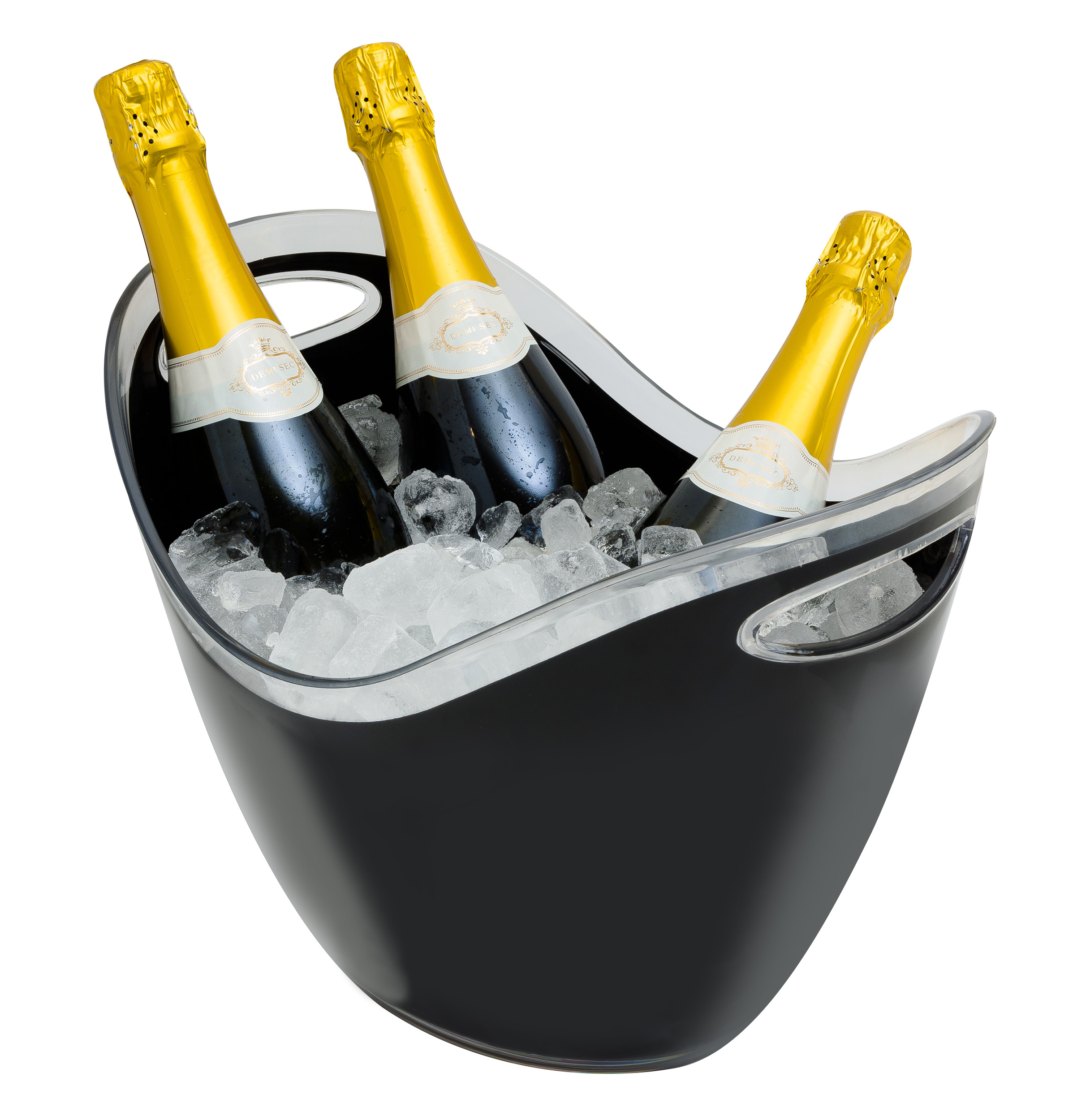 8 LITRE PLASTIC WINE COOLER - BLACK