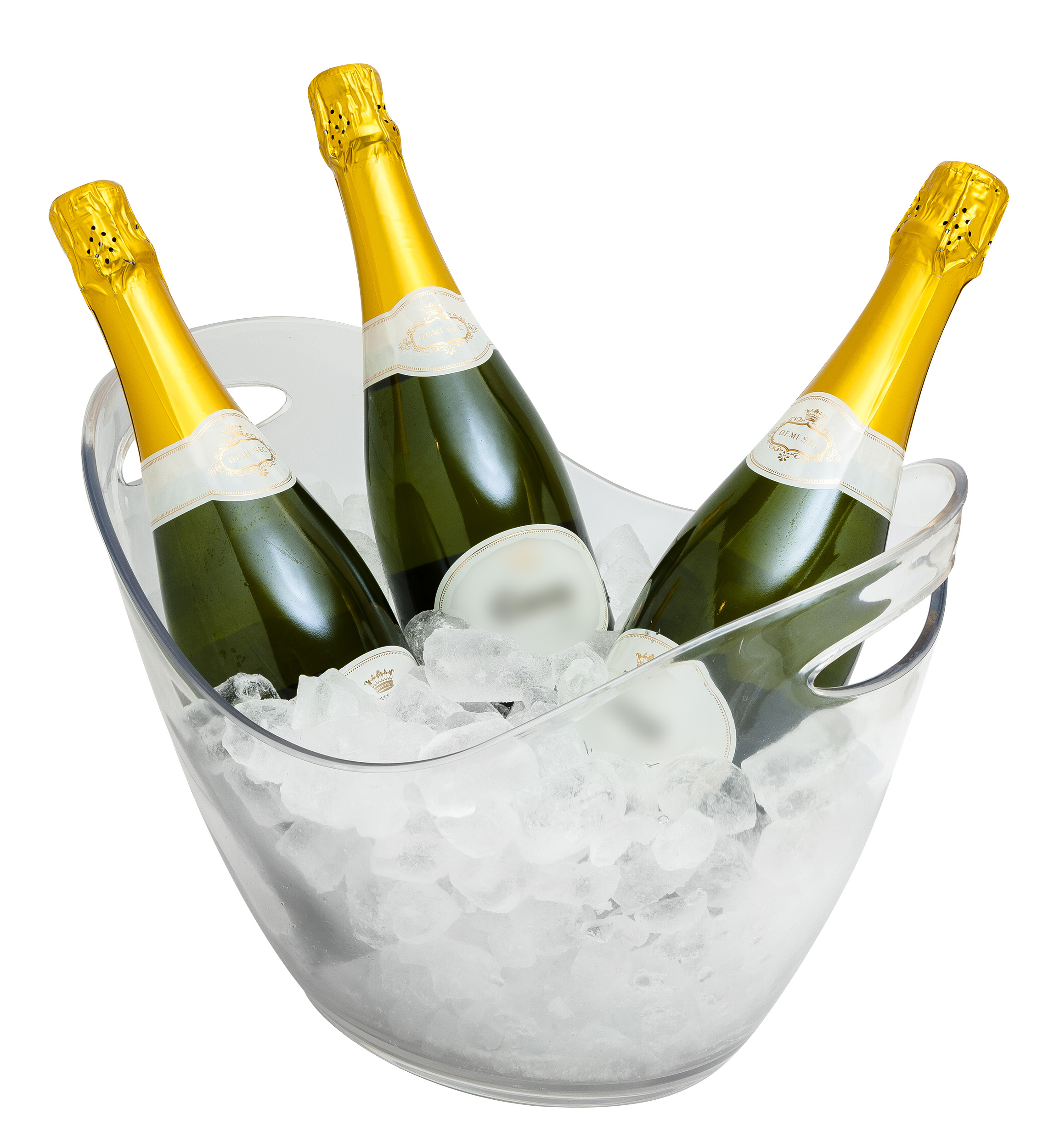 8 LITRE PLASTIC WINE COOLER - CLEAR