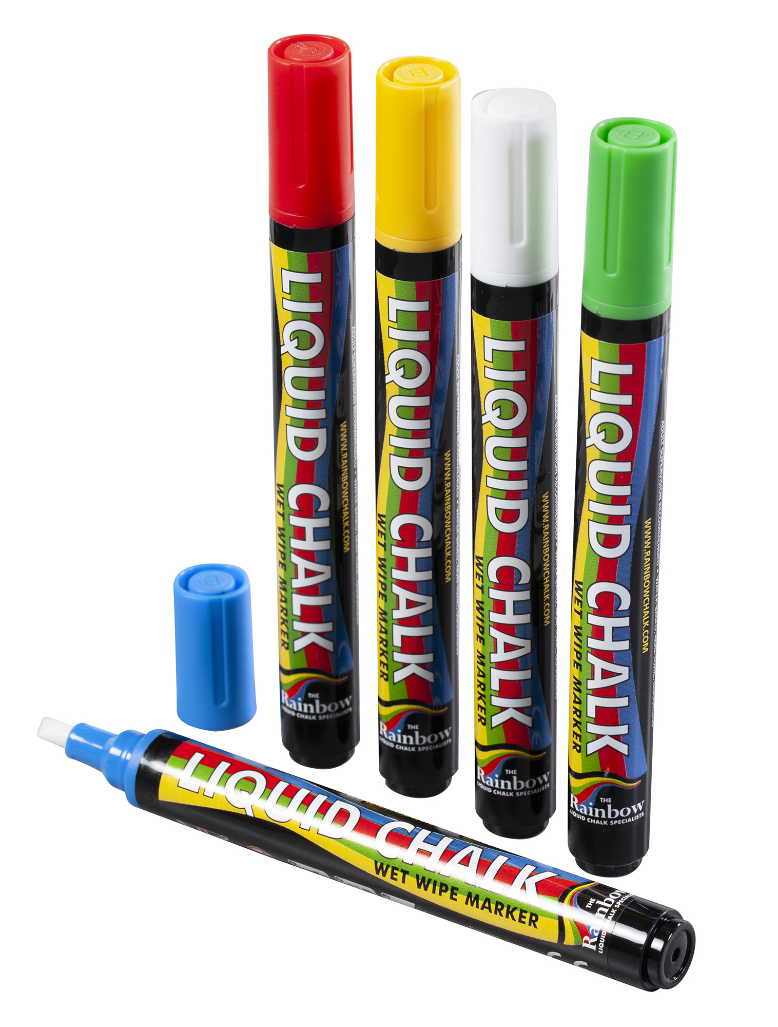 5MM CHISEL LIQUID CHALK PEN PK 5 COLOUR