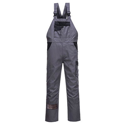 Warsaw Bib and Brace Graphite Grey Size XXL