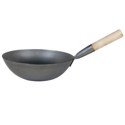 36CM WOK CARBON STEEL PLAIN