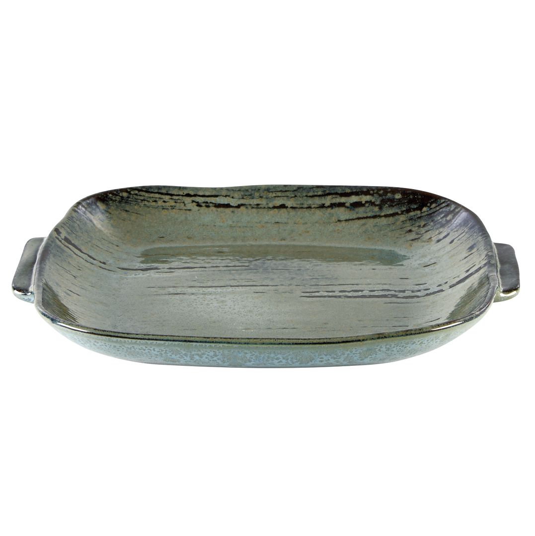 VINTAGE SQUARE DISH WITH HANDLES 27CM X 24.8CM PK 6
