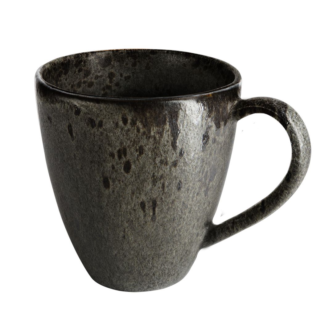 BLACK IRONSTONE MUG 45CL PK 6
