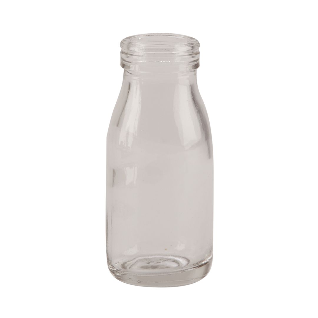 MINI GLASS MILK BOTTLE100ML PK 6