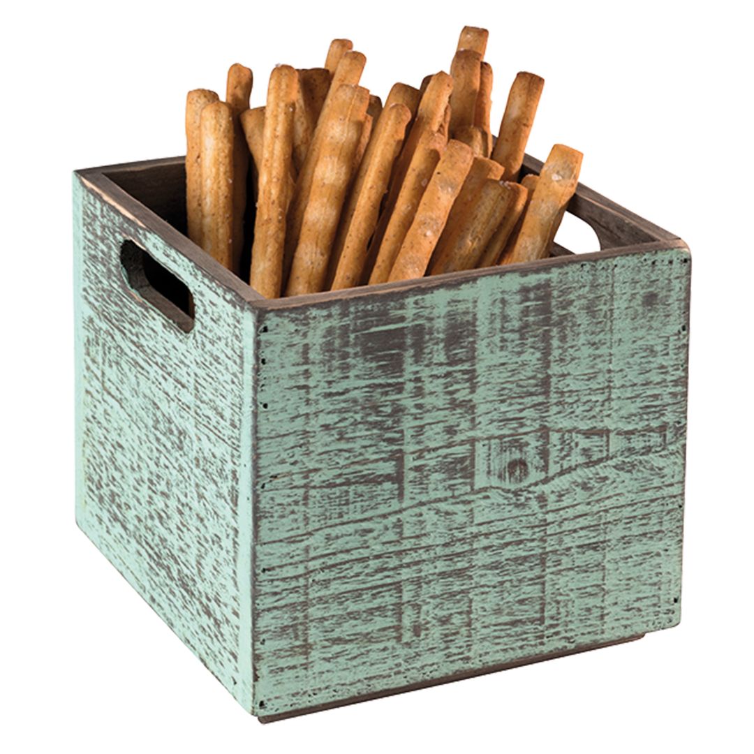 VINTAGE TABLE CADDY (BLUE) 17CM X 17CM PK 1