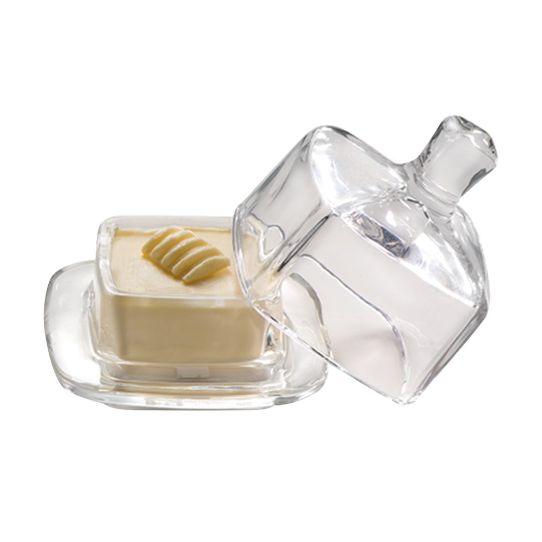 SQUARE BUTTER DISH 9CM PK 1