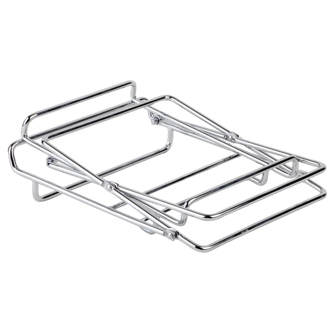 2 TIER CHROME PLATED FOLDAWAY BUFFET STAND PK 1