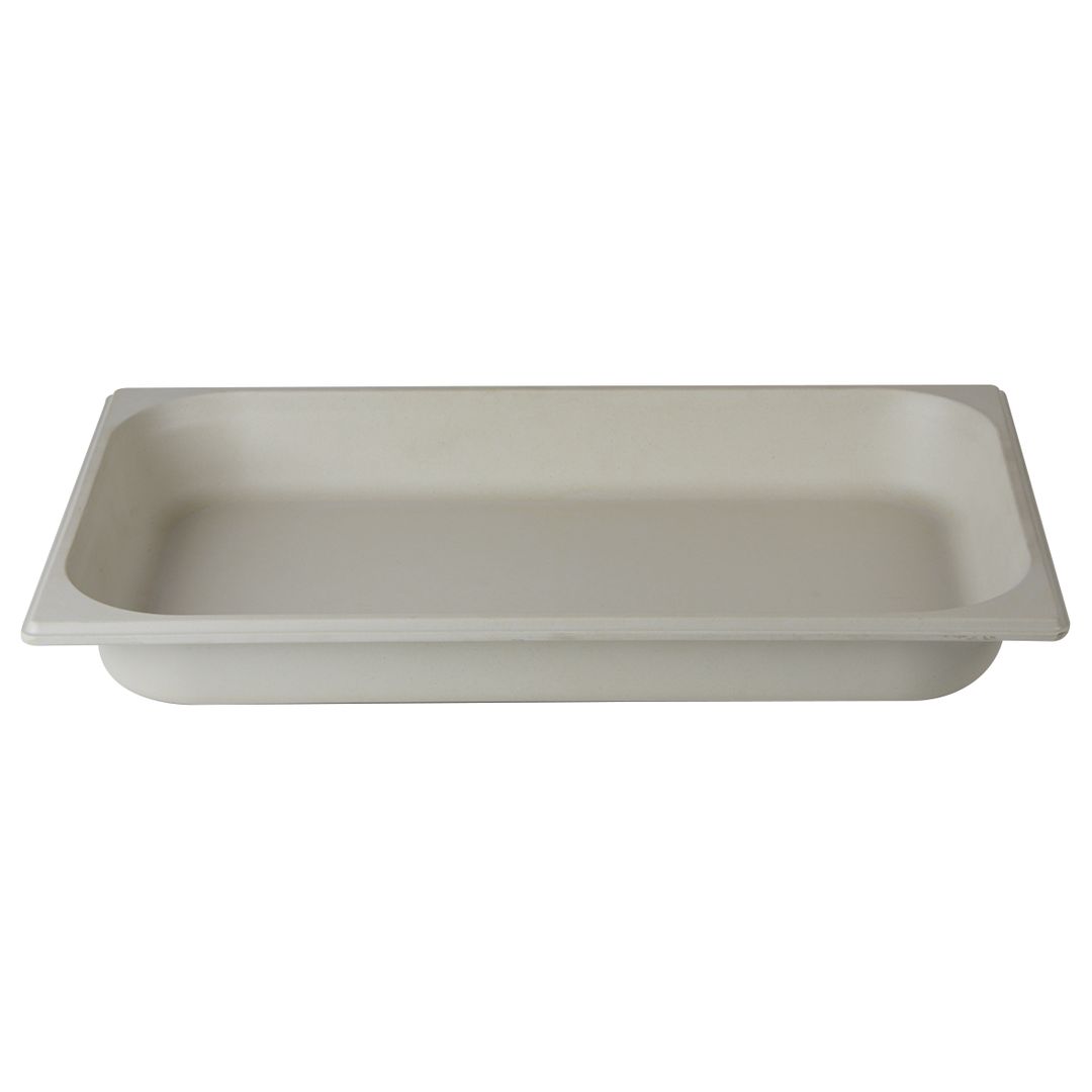 GN 1/1 65MM GASTRONORM BAMBOO NATURAL WHITE PK 1