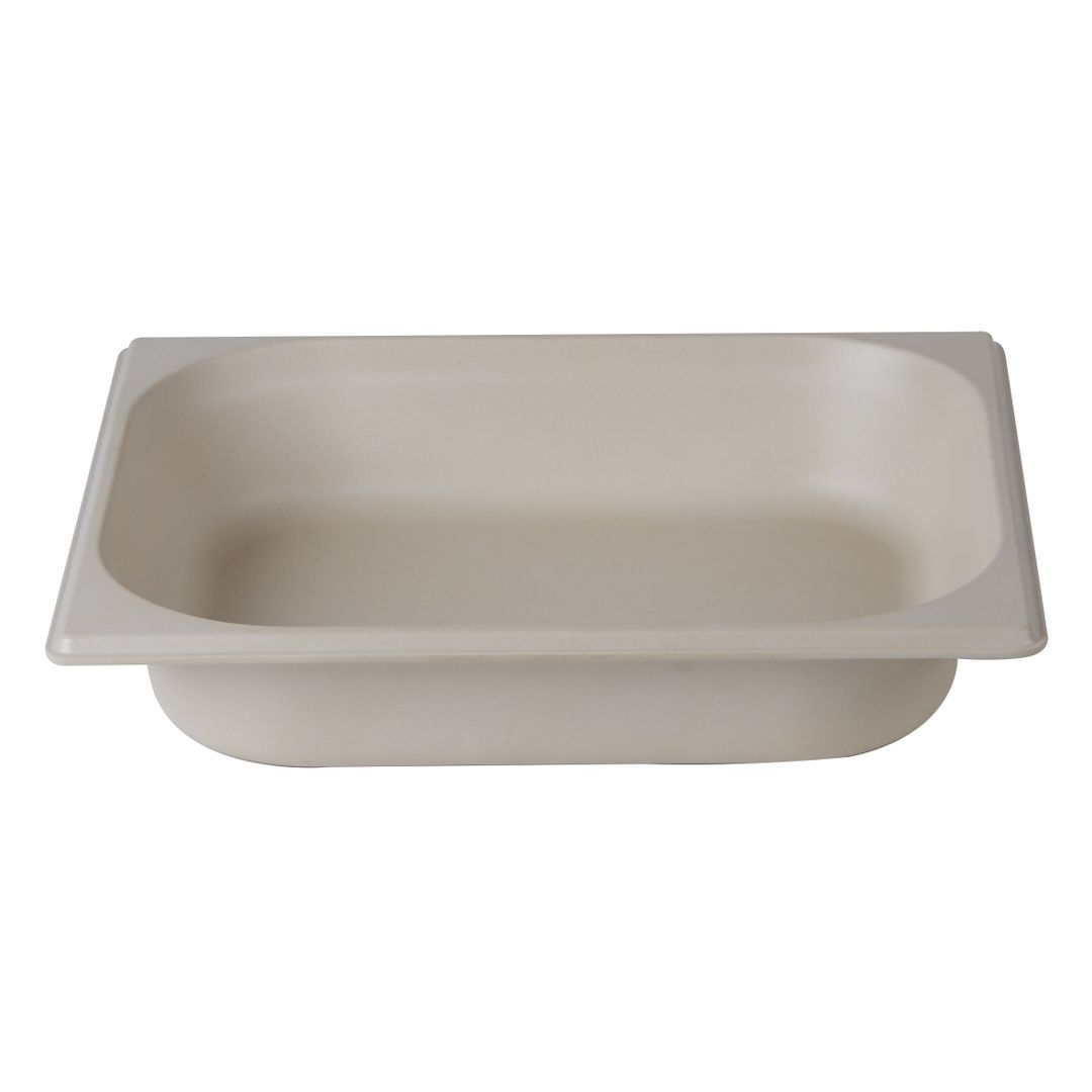 GN 1/2 65MM GASTRONORM BAMBOO NATURAL WHITE PK 1