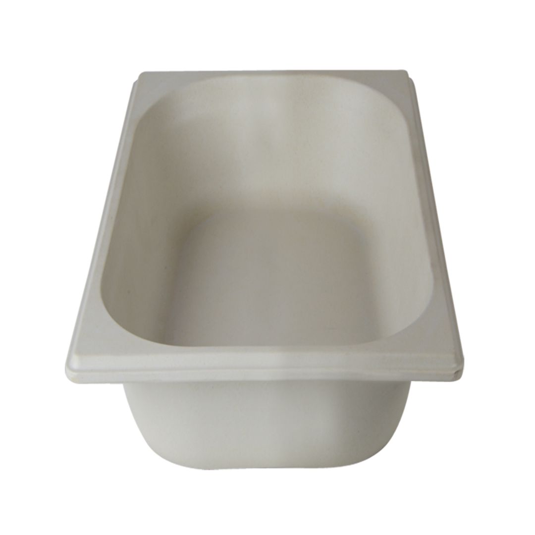 GN 1/3 GASTRONORM BAMBOO NATURAL WHITE 100MM PK 1