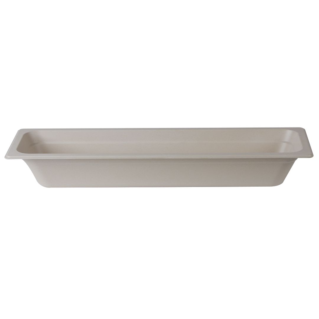 GN 2/4 GASTRONORM BAMBOO NATURAL WHITE 65MM PK 1