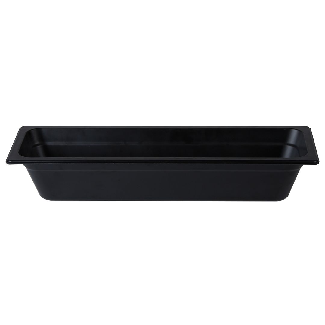 GN 2/4 GASTRONORM BAMBOO BLACK 100MM PK 1