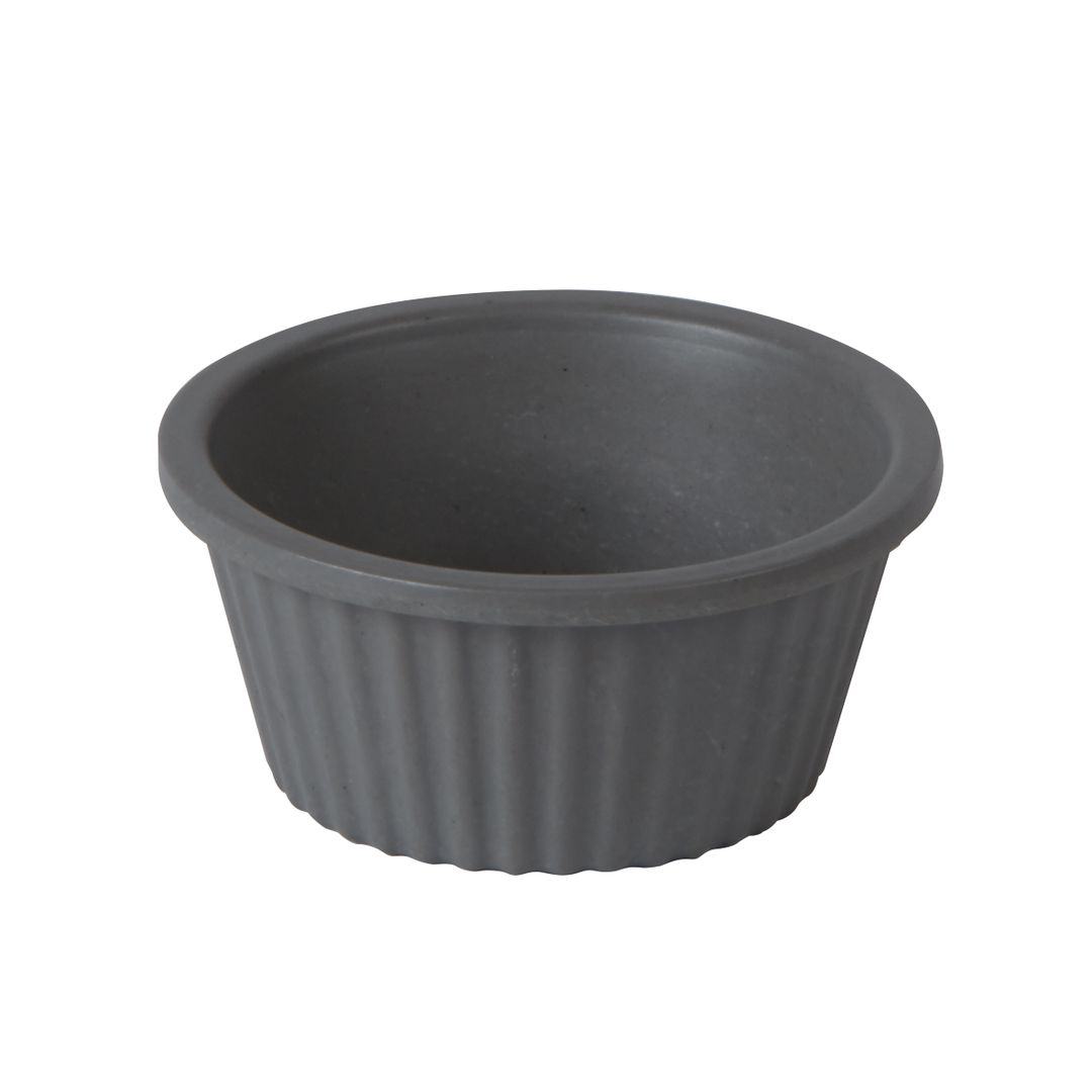 FLUTED RAMEKIN BAMBOO LIGHT GREY 1OZ PK 1