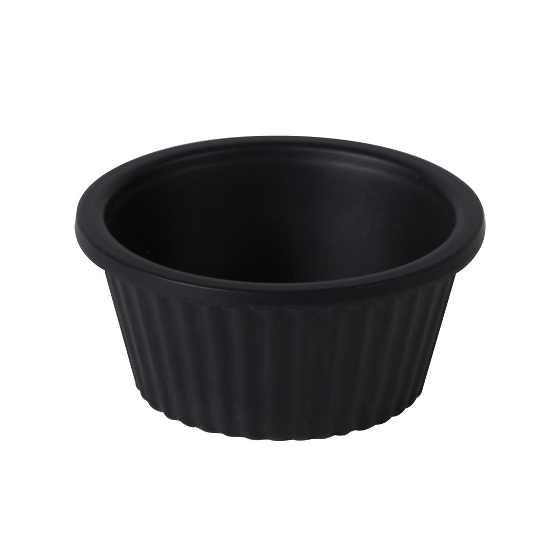 FLUTED RAMEKIN BAMBOO BLACK 1OZ PK 1