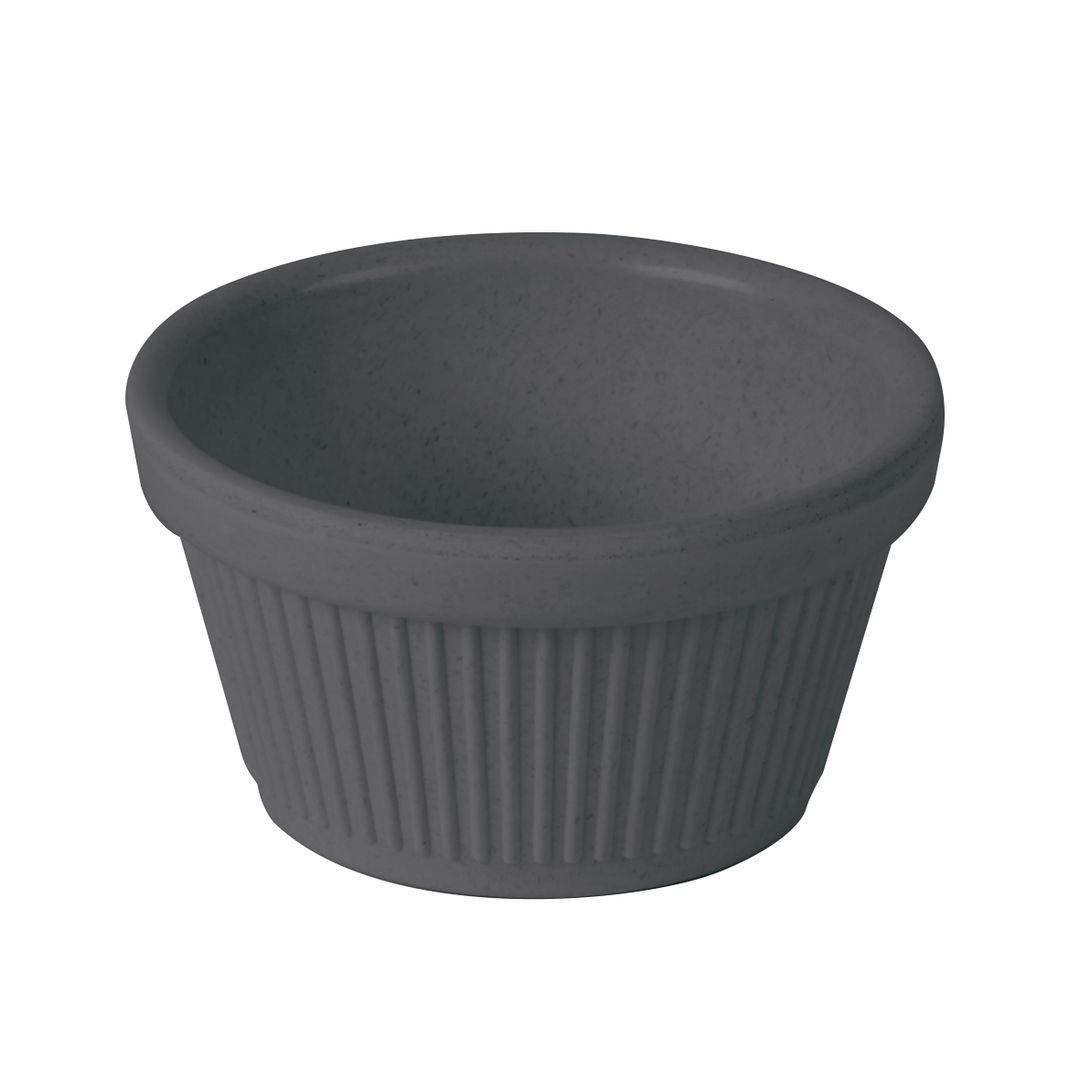 FLUTED RAMEKIN BAMBOO LIGHT GREY 2OZ PK 1