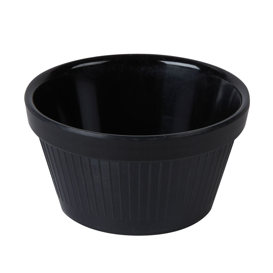 FLUTED RAMEKIN BAMBOO BLACK 2OZ PK 1