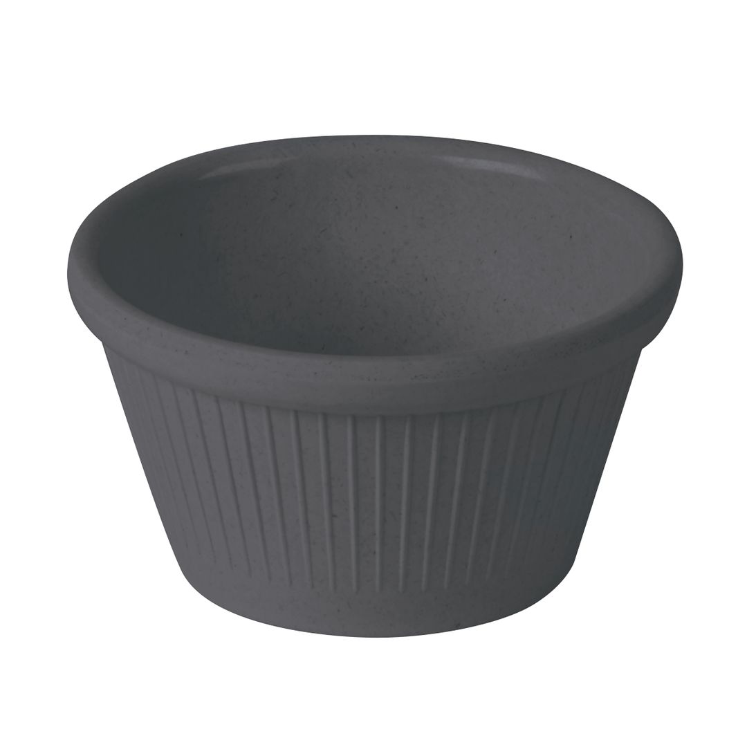 FLUTED RAMEKIN BAMBOO LIGHT GREY 3OZ PK 1